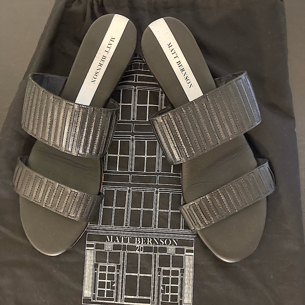 Matt Bernson Merit Demi Wedge Slides - image 1